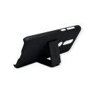 Чехол для Nokia 5.1 Plus /X5 пластиковый с подставкой, черного цвета, Nillkin