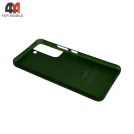 Чехол Samsung S22 Plus пластиковый, карбон, зеленого цвета, K-DOO