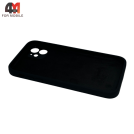 Чехол для Iphone 12 Silicone Case Squared, 18 черный