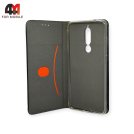 Чехол-книга для Nokia 5 2018 / 5.1 2018 тканевый, черного цвета