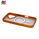 Чехол для iPhone 17 пластиковый с MagSafe, оранжевого цвета, Pixels