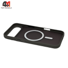 Чехол для iPhone 17 Air пластиковый с MagSafe, серого цвета, Pixels