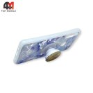 Чехол для Huawei Y6P силиконовый с попсокетом, голубого цвета