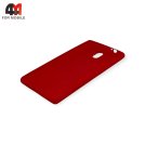 Чехол для Nokia 3 силиконовый, матовый, красного цвета