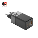 Сетевой адаптер Profit U65, USB + 2 USB-C, 65W, черный