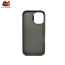 Чехол для Iphone 16 Glass Pro+MagSafe, серого цвета