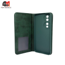 Чехол-книга для Honor 90 5G в бок, зеленого цвета