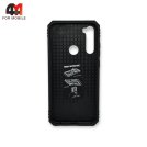Чехол для Xiaomi Redmi Note 8T пластиковый, противоударный с подставкой, черного цвета, Case