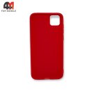 Чехол для телефона Huawei Y5P/Honor 9S силиконовый, матовый, красного цвета, Case