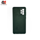 Чехол для Samsung A73 5G Silicone Case, темно-зеленого цвета