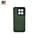 Чехол для Honor X7D Silicone Case, темно-зеленого цвета