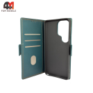 Чехол-книга для Samsung S26 Ultra шов, зеленого цвета, Case