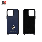 Чехол для iPhone 16 Pro Max Karl Lagerfeld, синий