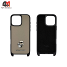 Чехол для iPhone 16 Pro Max Karl Lagerfeld, бежевый