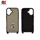 Чехол для iPhone 17 Karl Lagerfeld, бежевый