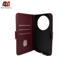 Чехол-книга для Huawei Nova 15 Max шов, бордового цвета, Case