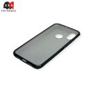 Чехол для Xiaomi Mi 8 силиконовый с блестками, черного цвета