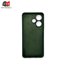 Чехол Infinix Hot 30 4G Silicone Case, темно-зеленого цвета