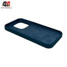 Чехол Iphone 14 Plus/15 Plus Silicone Case, 35 cеро-синий