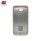 Чехол для телефона Huawei Y5 2017 силиконовый, матовый, золотого цвета, Case