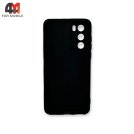Чехол для телефона Huawei P40 силиконовый с защитой на камеру, черного цвета