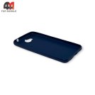 Чехол для телефона Huawei Y5 2017 силиконовый, матовый, синего цвета, Cherry