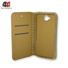 Чехол-книга для телефона Huawei Y6 Pro 2015/Honor 2 Plus золотого цвета, New Case