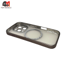 Чехол Iphone 16 Pro Max матовый с MagSafe, серого цвета, J-Case
