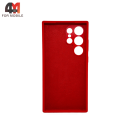 Чехол для Samsung S24 Ultra Silicone Case, красного цвета
