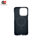 Чехол Iphone 15 Pro Max кевлар 500D + MagSafe, черного цвета