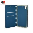 Чехол-книга для телефона Huawei Y6 II/ Y6 2016 синего цвета, New Case