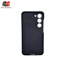 Чехол для Samsung S24 Plus пластиковый, Leather Case, фиолетового цвета