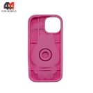 Чехол для Iphone 16 Pro Max Labubu Popsocket, розового цвета