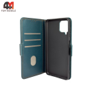 Чехол-книга для Samsung A22 4G/M22/M32 шов, зеленого цвета, Case
