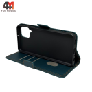 Чехол-книга для Samsung A22 4G/M22/M32 шов, зеленого цвета, Case