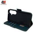Чехол-книга для Samsung S26 шов, зеленого цвета, Case