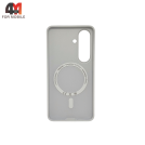 Чехол для Samsung S26 Silicone Case Premium с MagSafe, белый