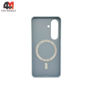 Чехол для Samsung S26 Silicone Case Premium с MagSafe, голубой