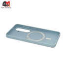 Чехол для Samsung S26 Silicone Case Premium с MagSafe, голубой
