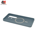 Чехол для Samsung S26 Ultra Silicone Case Premium с MagSafe, голубой