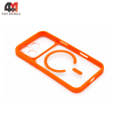 Чехол для iPhone 17 Pro Max пластиковый c MagSafe, оранжевый, New Case