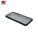 Чехол для телефона Huawei Y9 2018 силиконовый с блестками, черного цвета