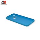 Чехол для телефона Huawei Y6 2019/Honor 8A/Y6s силиконовый, матовый с логотипом, голубого цвета