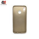 Чехол для телефона Huawei P20 Lite/Nova 3E силиконовый, матовый, золотого цвета