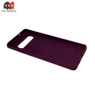Чехол для Samsung S10 Plus Silicone Case, цвет марсала