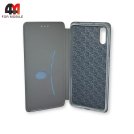 Чехол-книга для Xiaomi Redmi 9A бок ракушка, темно-синего цвета