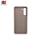 Чехол для Samsung S21 FE Silicone Case, пудрового цвета