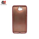 Чехол для телефона Huawei Y5 2017 силиконовый, матовый, красного цвета, Case