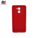 Чехол для телефона Huawei Y7 Prime 2017 силиконовый, матовый, красного цвета, Cherry