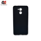 Чехол для телефона Huawei Y7 Prime 2017 силиконовый, матовый, черного цвета, Cherry